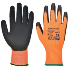12 Paia - Guanti da Lavoro Antitaglio Vis-Tex - PU - A625 Portwest