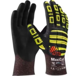 12 Paia - Guanti da Lavoro ATG Maxiflex Cut Ultra 52-6745FI Rivestito in Nitrile Touchscreen