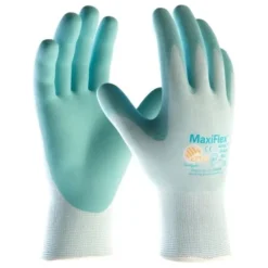 12 Paia - Guanti da Lavoro ATG Maxiflex Active in Nitrile 34-824