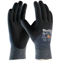 12 Paia - Guanti da Lavoro ATG Maxiflex Cut Ultra 52-3755 Rivestito in Nitrile Touchscreen