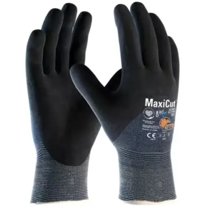 12 Paia - Guanti da Lavoro ATG Maxiflex Cut Ultra 52-3755 Rivestito in Nitrile Touchscreen