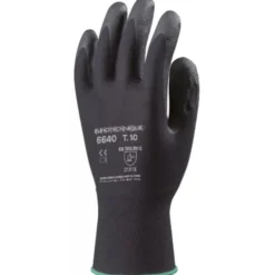 10 Paia - Guanti Da Lavoro Coverguard In PVC Eurolite MO6640 Rischi Meccanici