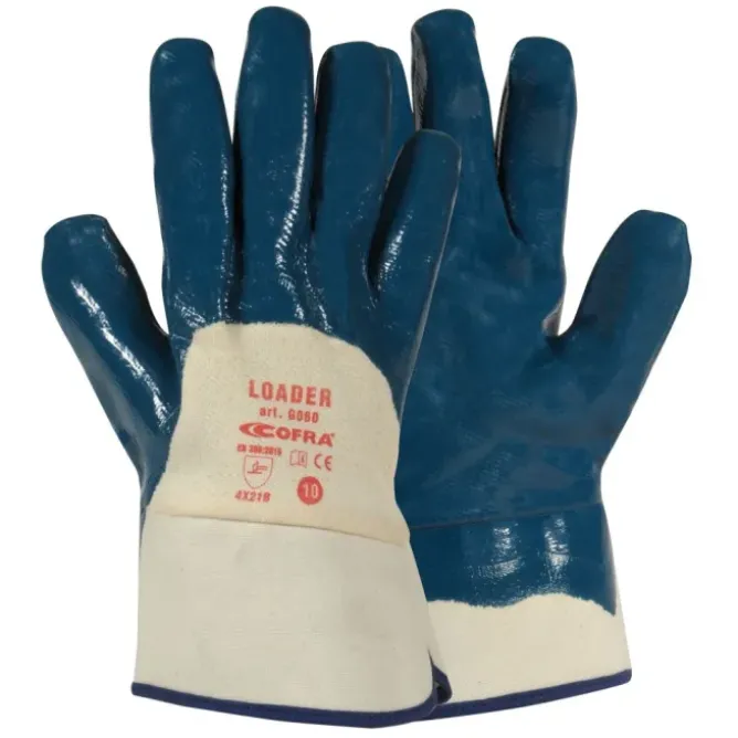 12 Paia - Guanti Da Lavoro Cofra Loader in Nitrile G060-DD00