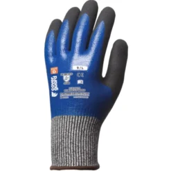5 Paia - Guanti Da Lavoro Coverguard In Nitrile Eurocut 1CRFN Antitaglio