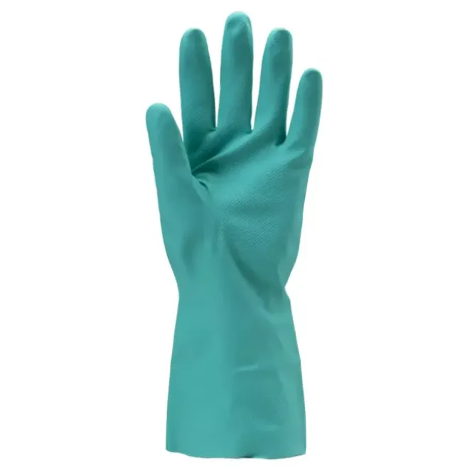 10 Paia - Guanti Da Lavoro Coverguard In Nitrile Eurochem MO5510 Rischio Chimico