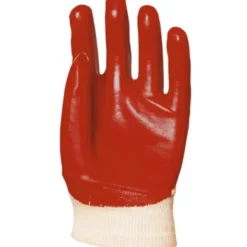 10 Paia - Guanti Da Lavoro Coverguard In PVC Eurostrong MO3420 Rischi Meccanici