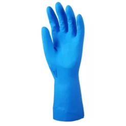 10 Paia - Guanti Da Lavoro Coverguard In Nitrile Eurochem MO5560 Rischio Chimico