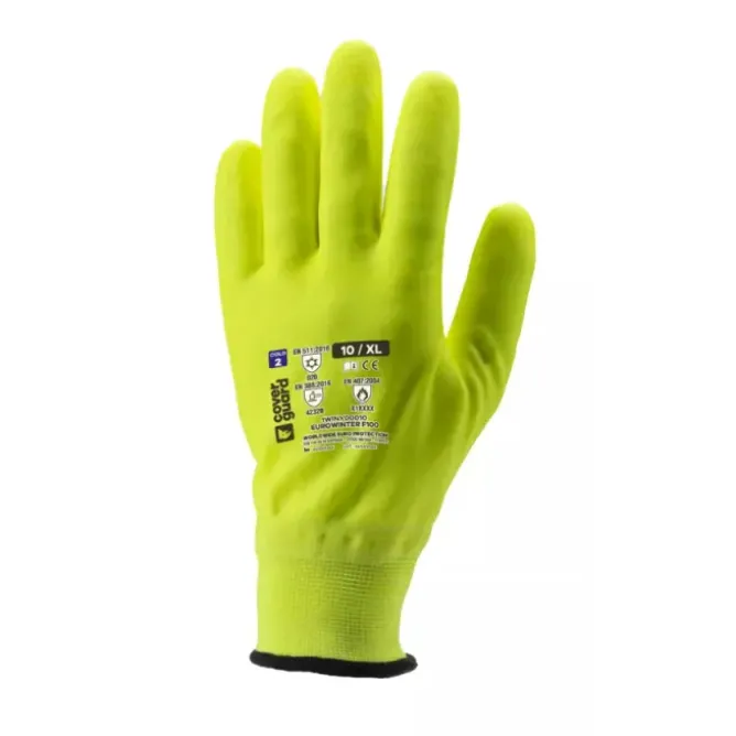 10 Paia - Guanti Da Lavoro Coverguard In Nitrile Eurowinter 1WINY0 Antifreddo