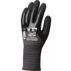 10 Paia - Guanti Da Lavoro Coverguard In Nitrile Eurolite 1NIBG Rischi Meccanici