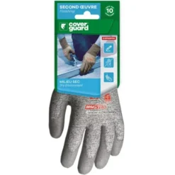 5 Paia - Guanti Da Lavoro Coverguard In Poliuretano Eurocut 1CRPG0P Rischi Meccanici