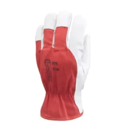 12 Paia - Guanti Da Lavoro Coverguard In Pelle Eurostrong MO880 Rischi Meccanici