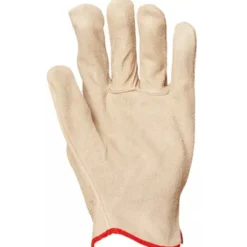 12 Paia - Guanti Da Lavoro Coverguard In Pelle Eurostrong MO1110 Rischi Meccanici