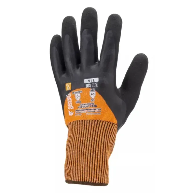 5 Paia - Guanti Da Lavoro Coverguard In Lattice Eurocut 1CUXD0P Rischi Meccanici