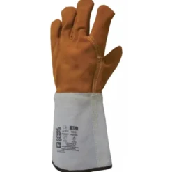 10 Paia - Guanti Da Lavoro Coverguard In Pelle Euroweld 1WEL25 Saldatore