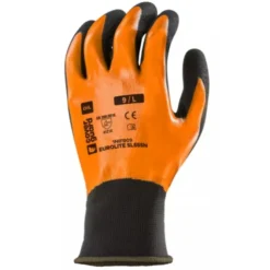 10 Paia - Guanti Da Lavoro Coverguard In Nitrile Eurolite 1NIFB Rischi Meccanici