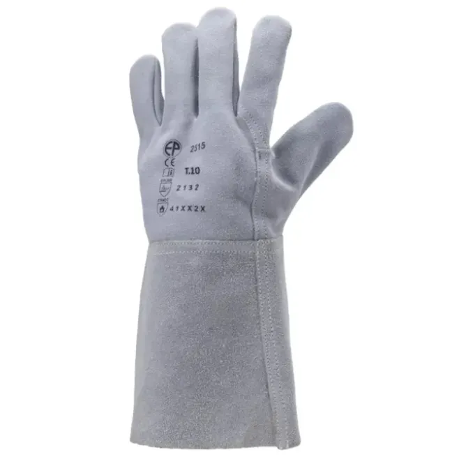 10 Paia - Guanti Da Lavoro Coverguard In Pelle Euroweld MO2515 Anticalore