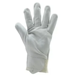 10 Paia - Guanti Da Lavoro Coverguard In Pelle Eurostrong MO2260 Rischi Meccanici