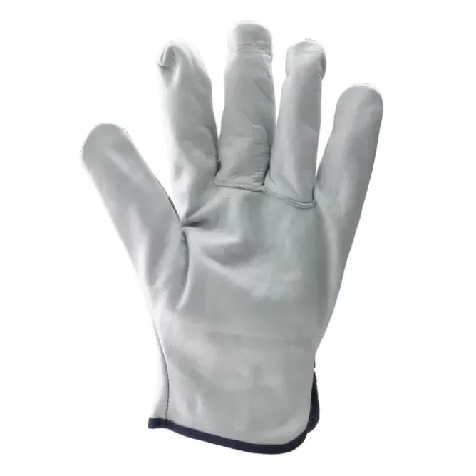 10 Paia - Guanti Da Lavoro Coverguard In Pelle Eurostrong MO2240 Rischi Meccanici