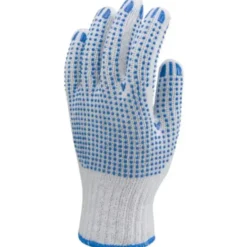 12 Paia - Guanti Da Lavoro Coverguard In Cotone Eurostrong MO4350 Rischi Meccanici