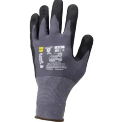 10 Paia - Guanti Da Lavoro Coverguard In Nitrile Eurolite 1NIDP00 Rischi Meccanici