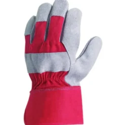 12 Paia - Guanti Da Lavoro Coverguard In Pelle Eurostrong MO152 Rischi Meccanici