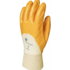 10 Paia - Guanti Da Lavoro Coverguard In Nitrile Eurostrong MO9310 Rischi Meccanici