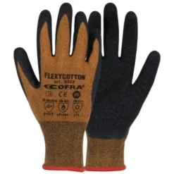 12 Paia - Guanti Da Lavoro Cofra Flexycotton in Lattice G022-DD00