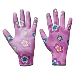 12 Paia - Guanti da lavoro da Donna Spalmati in Poliuretano Logica LADYPINK