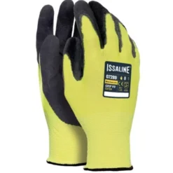 12 Paia - Guanti da lavoro in Nylon Rivestito in Microfoam Latex - Issa Line 07289