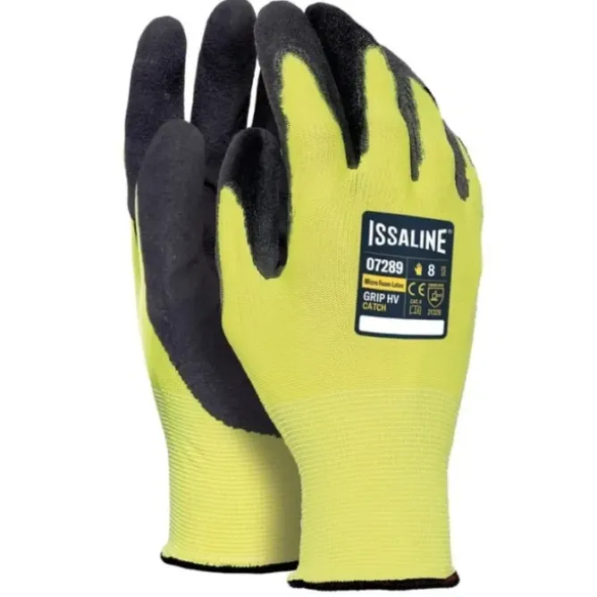 12 Paia - Guanti da lavoro in Nylon Rivestito in Microfoam Latex - Issa Line 07289