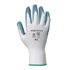 12 Paia - Guanti da lavoro in Nitrile con supporto in Nylon e filo continuo - A310