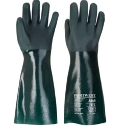 12 Paia - Guanti da Lavoro in PVC a Doppia Armatura 45cm - A845 Portwest