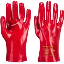 12 Paia - Guanti da Lavoro in PVC 27 cm - A427 Portwest