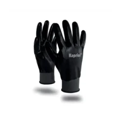 12 Paia - Guanti Da Lavoro Kapriol In Nitrile All Black 127703