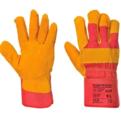 12 Paia - Guanti da Lavoro Rigger foderato Pile - A225 Portwest