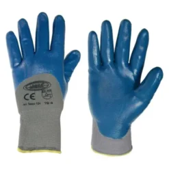 12 Paia - Guanti da lavoro Spalmati in Nitrile Logica TECNO124