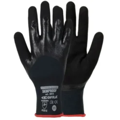 12 Paia - Guanti da Lavoro Stretch Cofra in Nitrile Skinproof G015-DD00