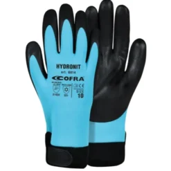 12 Paia - Guanti da Lavoro Softshell Cofra in Nitrile Hidronit G014-D100