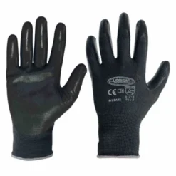 12 Paia - Guanti da lavoro Spalmati in Nitrile Logica DARK