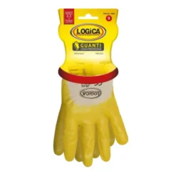 12 Paia - Guanti da lavoro Spalmati in Nitrile Logica 0158PLUS