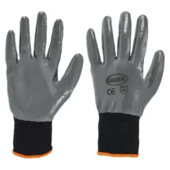 12 Paia - Guanti da lavoro Spalmati in Nitrile Logica TECNO125