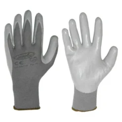 12 Paia - Guanti da lavoro Spalmati in Nitrile Logica GS110