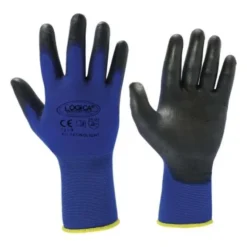 12 Paia - Guanti da lavoro Spalmati in Nitrile Logica TECNOLIGHT