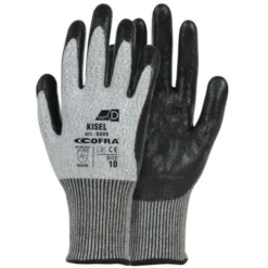 12 Paia - Guanti da Lavoro Stretch Cofra in Nitrile Kisel G089-D100