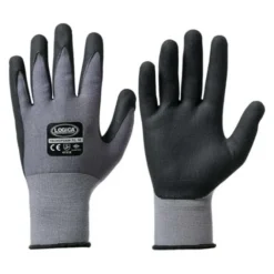12 Paia - Guanti da lavoro Spalmati in Nitrile Logica TECNOFOAM