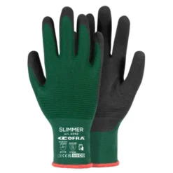 12 Paia - Guanti da Lavoro Stretch Cofra in Nitrile Slimmer G052-DD00