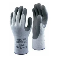 10 Paia - Guanti da lavoro Termici Invernali Antifreddo Showa Thermo 451 senza cuciture in Lattice - Termico sh451