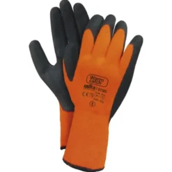 12 Paia - Guanti TERMICI Invernali spalmati in Nitrile - Warm Catch Latex Foam ISSA 07365