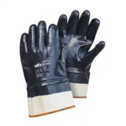 12 Paia - Guanto NBR con manichetta 7 cm. Dorso RICOPERTO - Qualità TOP 07280T