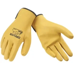 12 Paia - Guanto tecnico a filo continuo 100% Nylon e Nitrile - GIALLO
